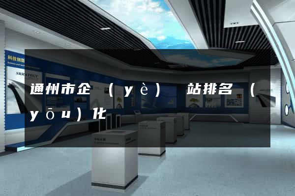 通州市企業(yè)網站排名優(yōu)化