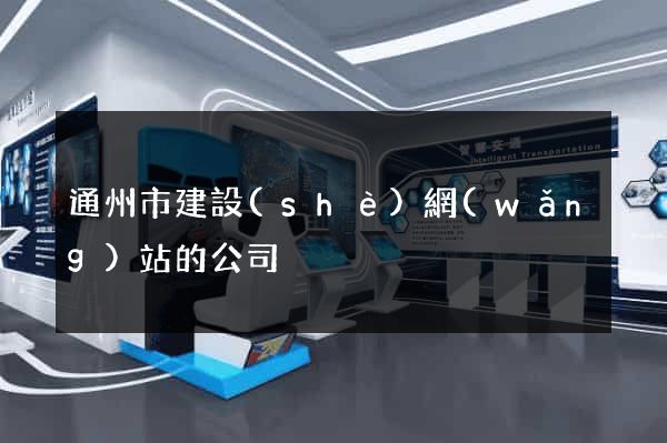 通州市建設(shè)網(wǎng)站的公司