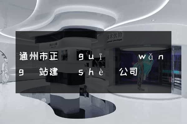 通州市正規(guī)網(wǎng)站建設(shè)公司