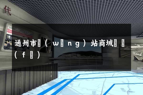 通州市網(wǎng)站商城開發(fā)