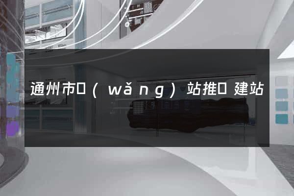 通州市網(wǎng)站推廣建站