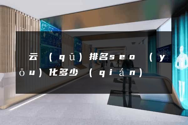 連云區(qū)排名seo優(yōu)化多少錢(qián)