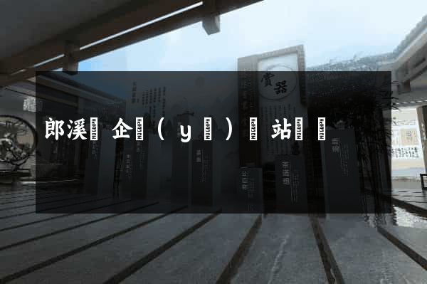 郎溪縣企業(yè)網站設計