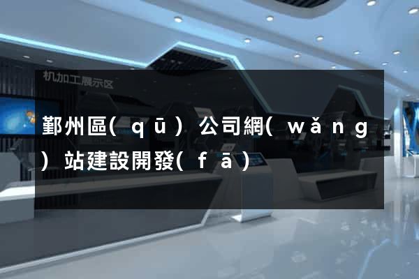 鄞州區(qū)公司網(wǎng)站建設開發(fā)