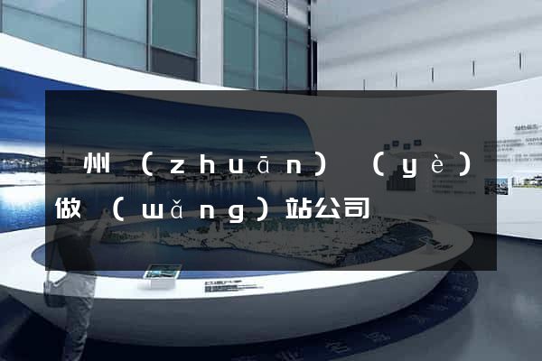 鄭州專(zhuān)業(yè)做網(wǎng)站公司
