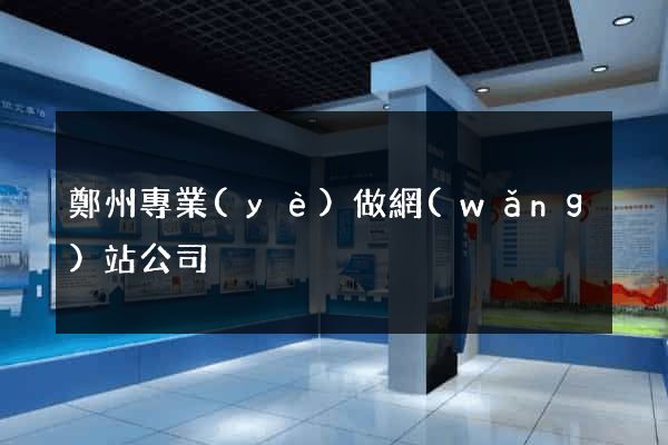 鄭州專業(yè)做網(wǎng)站公司