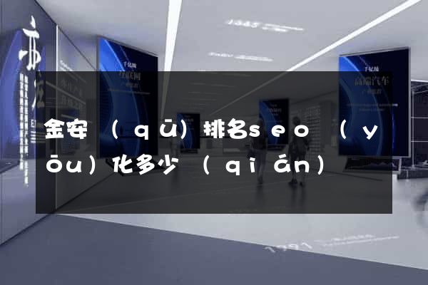 金安區(qū)排名seo優(yōu)化多少錢(qián)