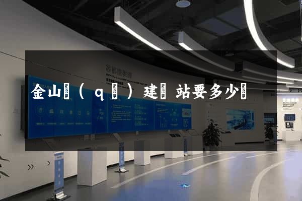 金山區(qū)建網站要多少錢