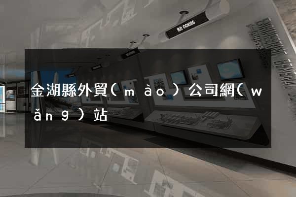 金湖縣外貿(mào)公司網(wǎng)站