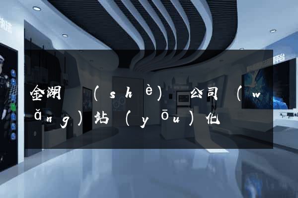 金湖縣設(shè)計公司網(wǎng)站優(yōu)化