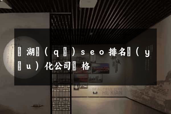 鏡湖區(qū)seo排名優(yōu)化公司價格