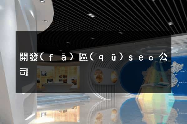 開發(fā)區(qū)seo公司