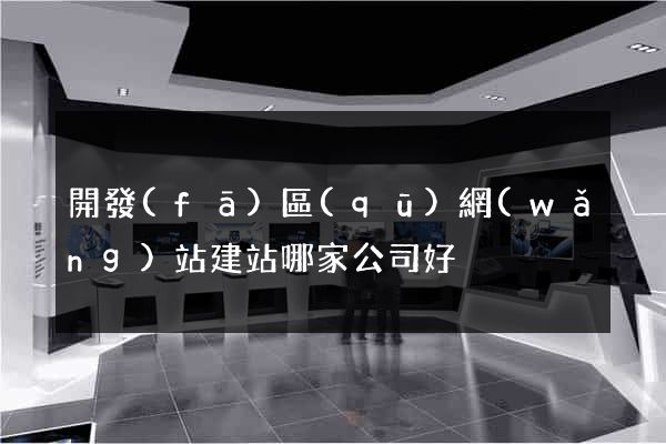 開發(fā)區(qū)網(wǎng)站建站哪家公司好