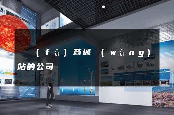 開發(fā)商城網(wǎng)站的公司