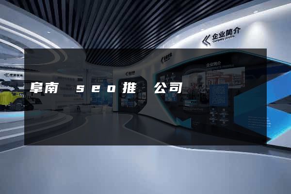 阜南縣seo推廣公司