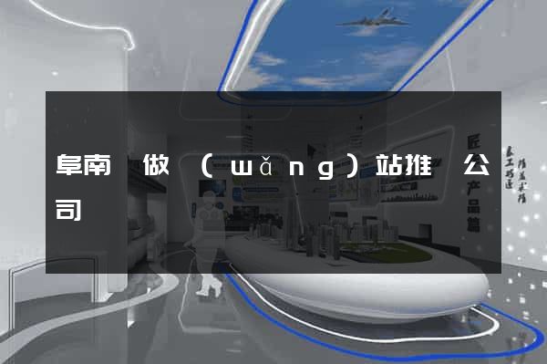 阜南縣做網(wǎng)站推廣公司