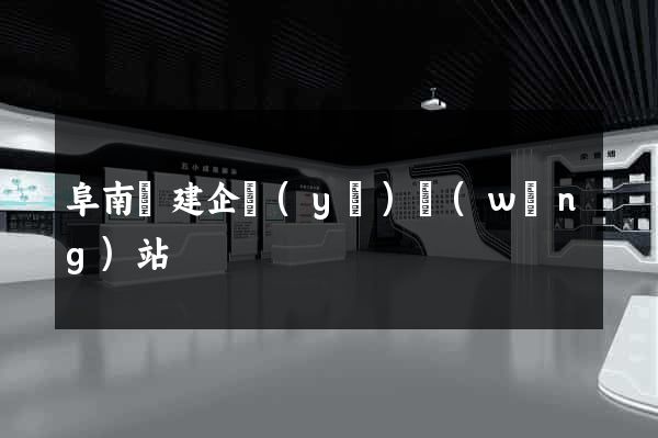 阜南縣建企業(yè)網(wǎng)站