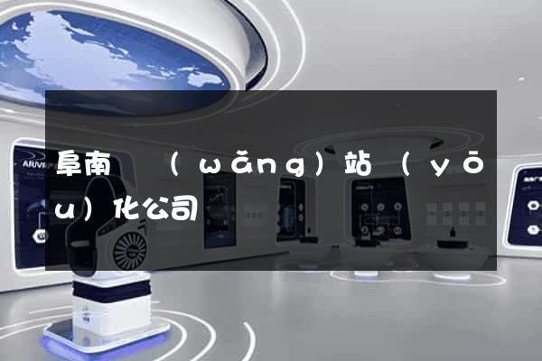 阜南縣網(wǎng)站優(yōu)化公司