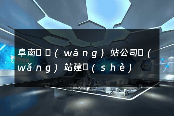 阜南縣網(wǎng)站公司網(wǎng)站建設(shè)