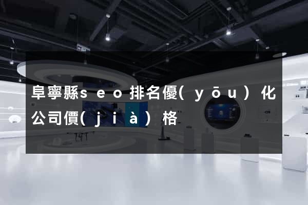 阜寧縣seo排名優(yōu)化公司價(jià)格