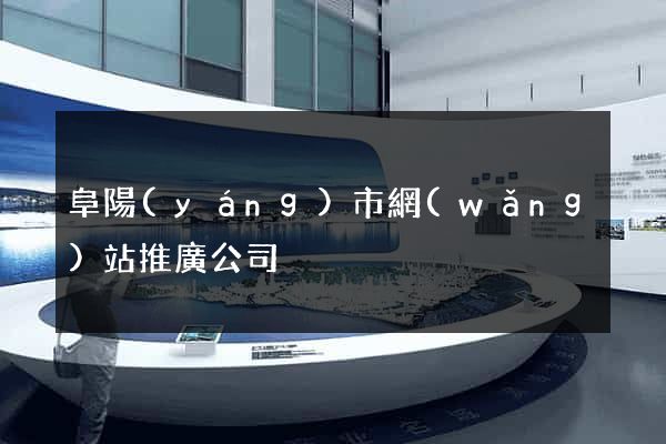 阜陽(yáng)市網(wǎng)站推廣公司