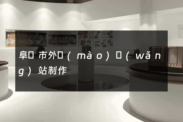 阜陽市外貿(mào)網(wǎng)站制作