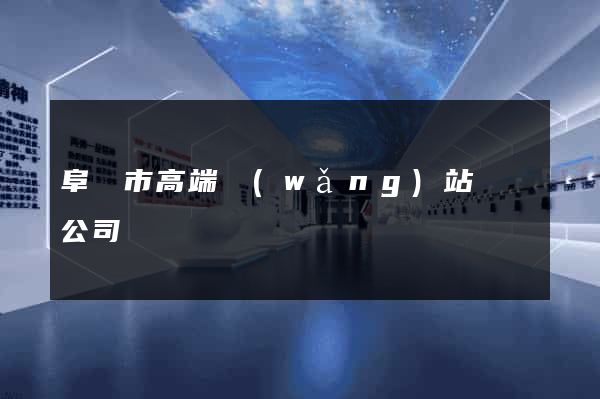 阜陽市高端網(wǎng)站設計公司
