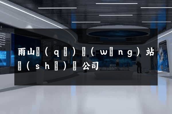 雨山區(qū)網(wǎng)站設(shè)計公司