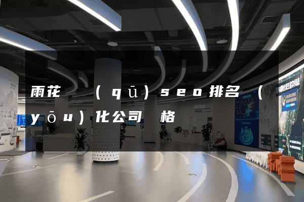 雨花臺區(qū)seo排名優(yōu)化公司價格