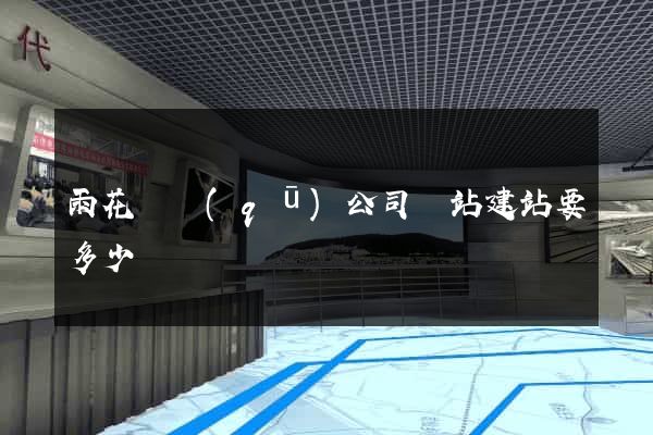 雨花臺區(qū)公司網站建站要多少錢