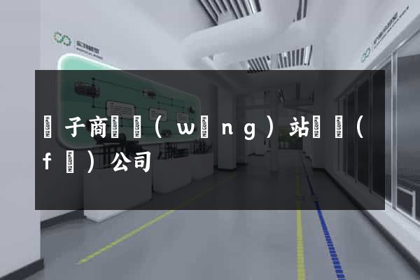 電子商務網(wǎng)站開發(fā)公司
