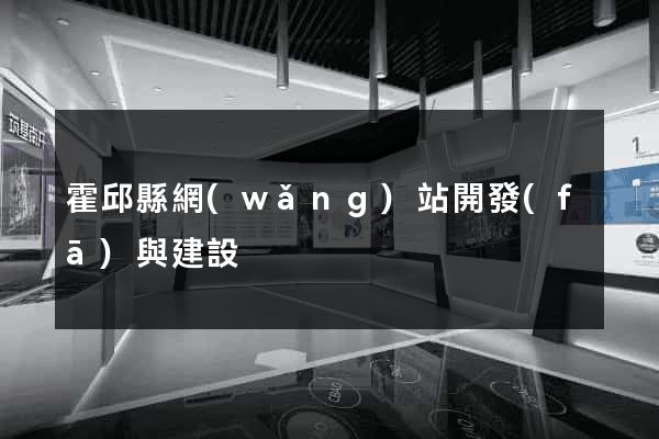 霍邱縣網(wǎng)站開發(fā)與建設