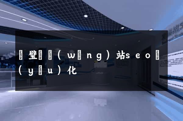 靈璧縣網(wǎng)站seo優(yōu)化