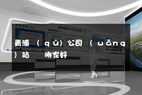 青浦區(qū)公司網(wǎng)站設計哪家好