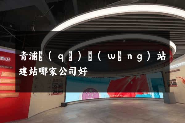 青浦區(qū)網(wǎng)站建站哪家公司好