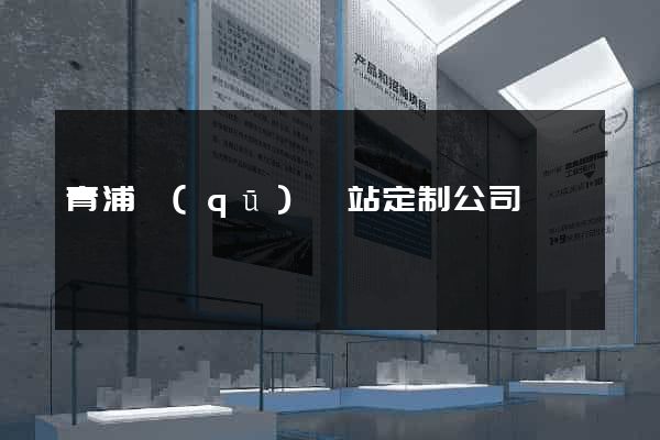 青浦區(qū)網站定制公司