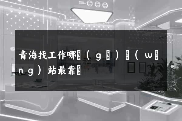 青海找工作哪個(gè)網(wǎng)站最靠譜