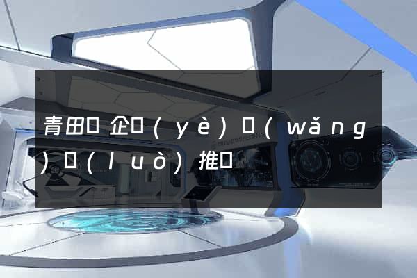 青田縣企業(yè)網(wǎng)絡(luò)推廣