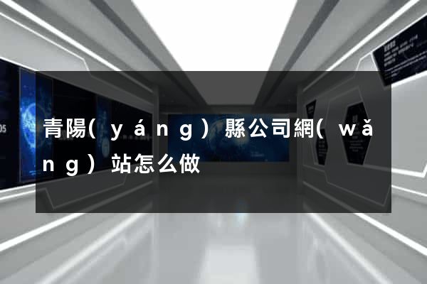 青陽(yáng)縣公司網(wǎng)站怎么做