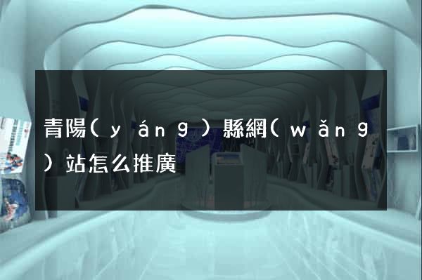 青陽(yáng)縣網(wǎng)站怎么推廣