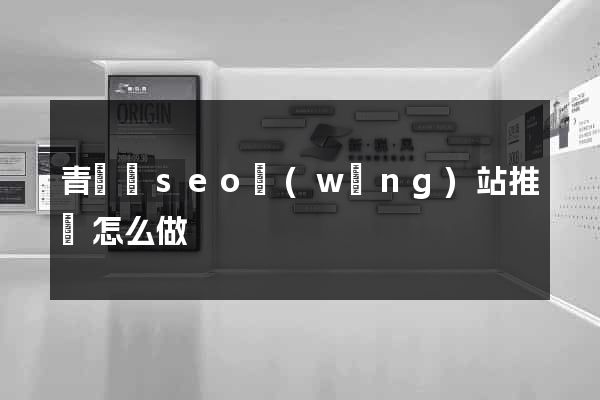 青陽縣seo網(wǎng)站推廣怎么做