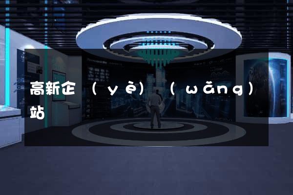高新企業(yè)網(wǎng)站