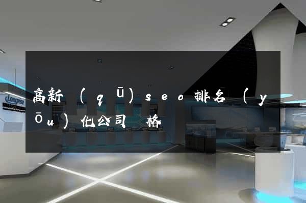 高新區(qū)seo排名優(yōu)化公司價格