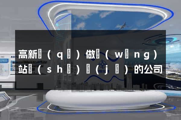 高新區(qū)做網(wǎng)站設(shè)計(jì)的公司