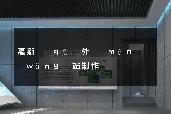 高新區(qū)外貿(mào)網(wǎng)站制作