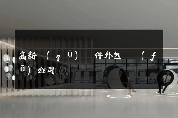 高新區(qū)軟件外包開發(fā)公司