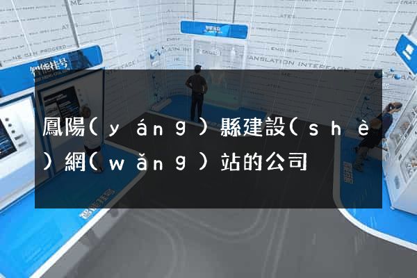 鳳陽(yáng)縣建設(shè)網(wǎng)站的公司