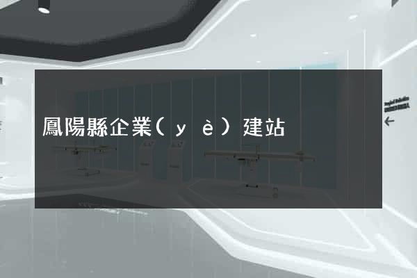 鳳陽縣企業(yè)建站