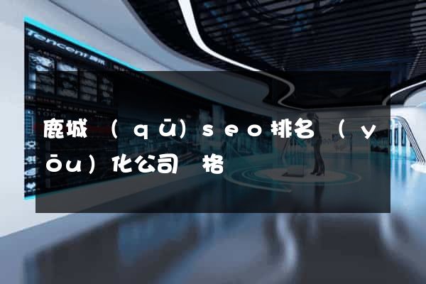 鹿城區(qū)seo排名優(yōu)化公司價格