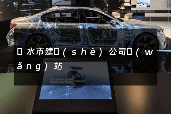 麗水市建設(shè)公司網(wǎng)站